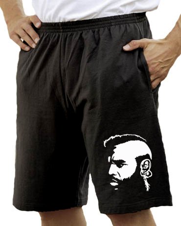 Touchlines Unisex/Herren Bermuda Short Clubber - Mr. T vom A-Team, black, L, H103 Preisvergleich
