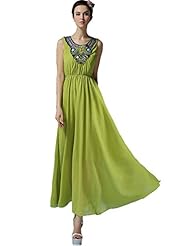 Polyester Beaded Maxi Dress 