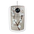 Pat Says Now Platinum Cherry Blossom USB Optical Mouse - Silver (PSN1098)