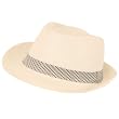 New Vented Braid Toyo Trilby Fedora Crushable Hat W Band White Xl Large Extra Large