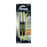 Sharpie Pen Grip Fine Point Pen, 2 Blue Ink Pens (1758051)