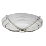 Hunter Bathroom Fan w/ Light: Chrome and Swirled Marble Glass, Halcyon Model # 81030