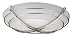 Hunter Bathroom Fan w/ Light: Chrome and Swirled Marble Glass, Halcyon Model # 81030