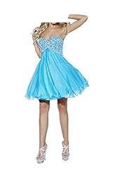  Cocktail  Lace Organza  Ball Gown Homecoming Dress/Prom Dress  With Rhinestones