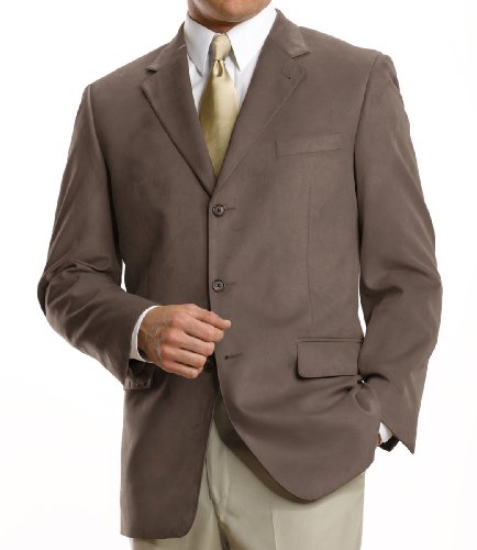 Executive 3-Button Sueded Microfiber Sportcoat