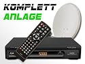 COMAG Digitale HDTV Single Satelliten-Anlage Komplett-Set SL40HD (Inklusive: HDTV Receiver, Single LNB, 60er Stahlantenne, Masthalterung)