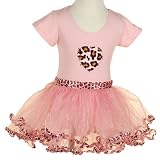 Review Reflectionz  / Girls PINK LEOPARD Ballet Dance Gymnastics Leotard Tutu Set REFLECTIONZ 2T-6