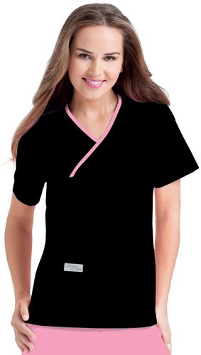Urbane Scrubs 9534 Women's Double Pocket Crossover Top