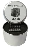 Magnet Balls Black Edition : The Original 216 Pc Magnetic Rare Earth Magnet Puzzle in Collector Tin (5mm)