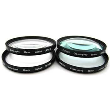 Zeikos ZE-CU458 Multi-Coated close-up Filter 4pk Set for 58mm Digital SLR Camera Lens Macro Photography Zeikos ZE-CU458 Multi-Coated close-up Filter 4pk Set for 58mm Digital SLR Camera Lens Macro Photography