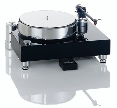 Acoustic Solid - Wood Black Glanzlack Plattenspieler