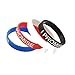 NewSilkRoad I Promise Silicone Sport Wristband Bracelet,4Pcs Assorted Color