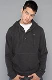 LRG The Foghog Henley Hoody in Black Heather hood ,Sweatshirts for Men