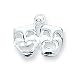 Sterling Silver Comedy/Tragedy Charm with 20 inch Sterling Silver Chain