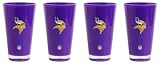 NFL Minnesota Vikings 20-Ounce Insulated Tumbler 4 Pack