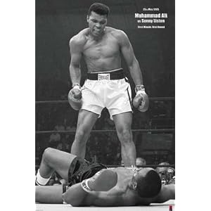 Muhammad Ali (Vs. Sonny Liston, First Round, First Minute) Framed Sports Poster Print - 24