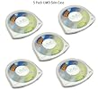 JAVOedge Rubber UMD Skin Cases (5-Pack) for Sony Playstation PSP (Frosted White)