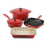 Le Creuset 6-Piece Cookware Set: Cherry