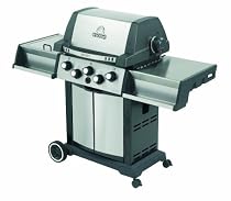 Broil King Model 986787 Signet 90 Natural Gas 44,000 BTU Gas Grill with Side Burner and Rear Rotisserie Burner