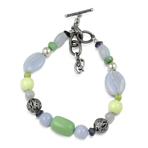 Sterling, Peridot and Multi-Gemstone Beaded Bracelet