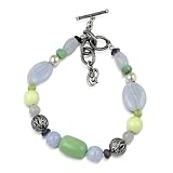 Sterling, Peridot & Multi-Gemstone Beaded Bracelet