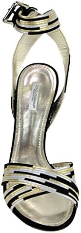 Dolce & Gabbana D&G Women's Leather Stiletto Sandals Black (US 10)