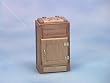 Dollhouse Miniature Oak Wood Vintage IceBox or Refrigerator