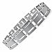 Titanium Link Bracelet Satin High Polish 8.5