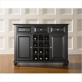 Crosley Furniture Cambridge Buffet Server , Sideboard Cabinet in Black Fini ....