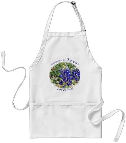 Pouenm1 Blubonnet Someone In Texas Loves Me Apron