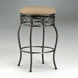 Backless Lincoln Swivel Bar Stool