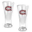 Montreal Canadiens 2pc 19oz Pilsner Glass Set - Primary Logo NHL Hockey