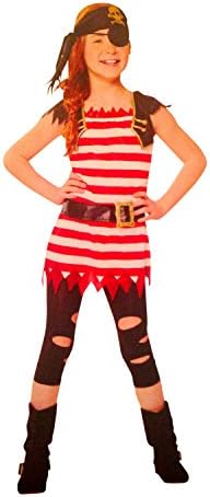 Girls' Pirate Costume (L (10-12))