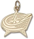 Columbus Blue Jackets New Star Logo 3/8" 14K Charm/Pendant