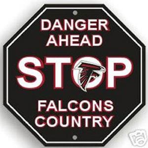 Atlanta Falcons Stop Sign