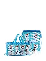 Disney Bolsa de viaje + Mochila Olaf (Azul)
