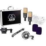 AKG C414B/XLII-ST Matched Stereo Pair of C414/B-XL II Large Diaphragm Condenser Microphone