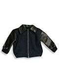 Corky & Company - Toddler Boys Fleece Lined Jacket, Navy, Brown