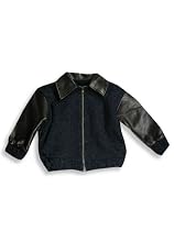 Corky & Company - Toddler Boys Fleece Lined Jacket, Navy, Brown