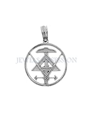 Rhodium-Plated 925 Sterling Silver Architecture Tools Pendant