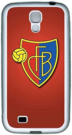 S4 Case, Galaxy S4 Case, Custom Design Samsung Galaxy S4 Soft Rubber TPU White Protective Case Shock-Absorption Bumper Case for New Galaxy S4 - Fc Basel