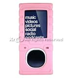 Pink Silicone Skin Rubber Case Cover Protective Shield For Brand Zune 2nd Genderation II 2 Gen 4gb 8gb / 4g 8g / 4 8 gb g with Clip