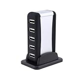USB Highspeed 7 Port Hub w/ AC Adapter (Silver)
