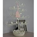 sass & belle Schmuckbaum Metall wei� Schmuckhalter Schmuckst�nder edel creme