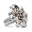 Carolyn Pollack Mixed Metal Garnet Rodeo Romance Blossoming Flower Ring
