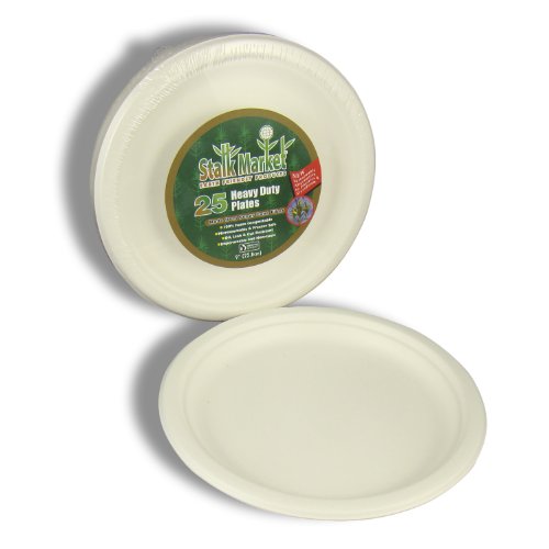 Stalkmarket 9-Inch Heavy Duty Plate, 25-Count Packages (Pack of 12)