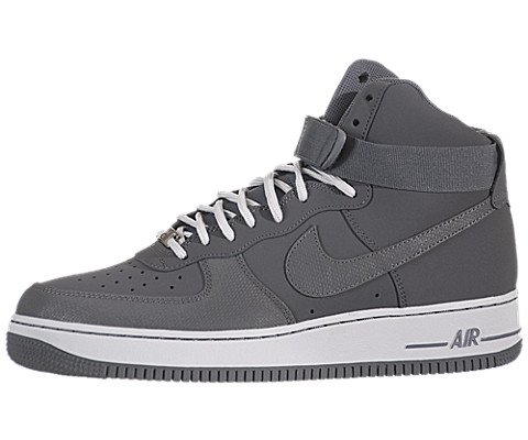 Nike Men's NIKE AIR FORCE 1 HIGH '07 BASKETBALL SHOES 13 Men US (DARK GREY/DARK GREY) On Sale
