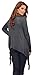Women's Casual Open Front Long Sleeve Jersey Knit Asymmetric Fringed Cardigan
