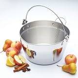 picture of Kitchen Craft Maslin Pan with Handle, Stainless Steel, 9 Litre