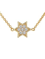 Kourtneys Petite Gold Vermeil Charm Necklace - Star of David